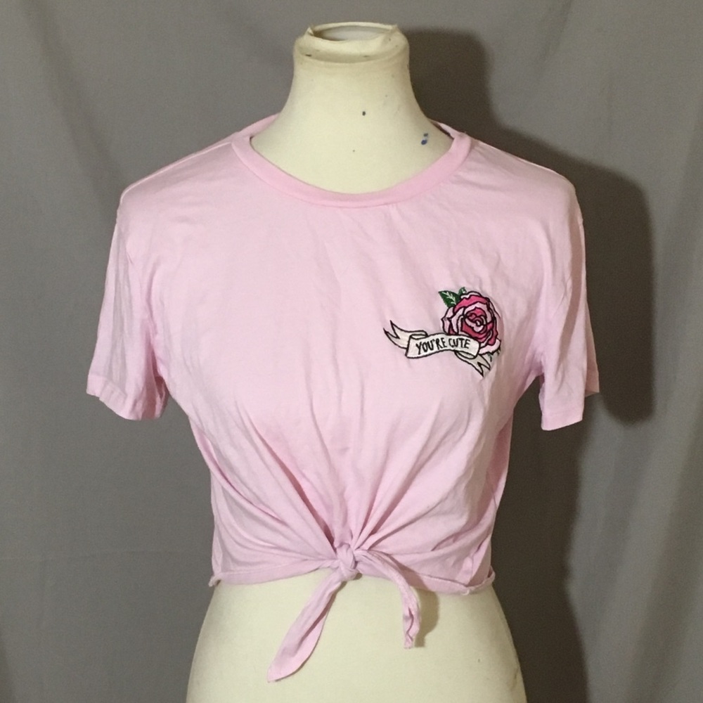 Divided “You’re Cute” Halter Top